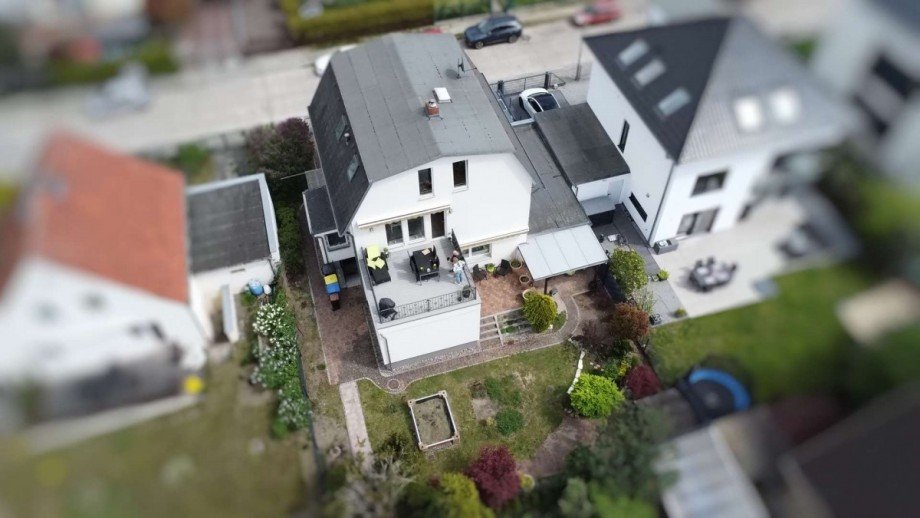 Drohnenbild Zweifamilienhaus Berlin