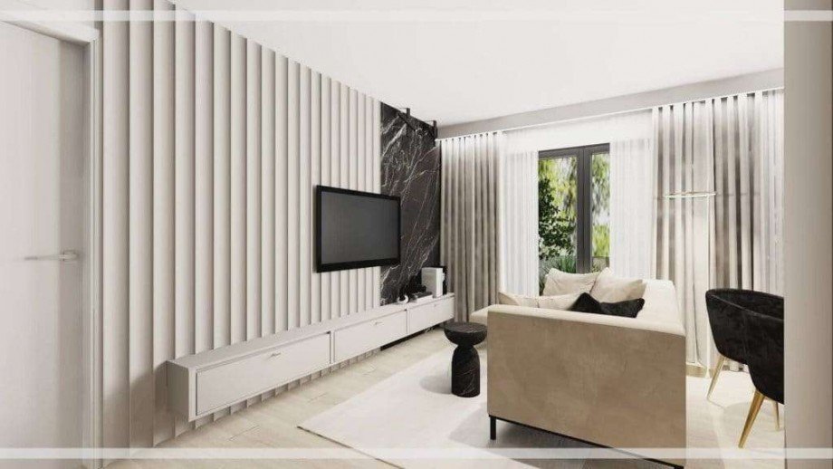 Wohnzimmer Etagenwohnung Kolobrzeg