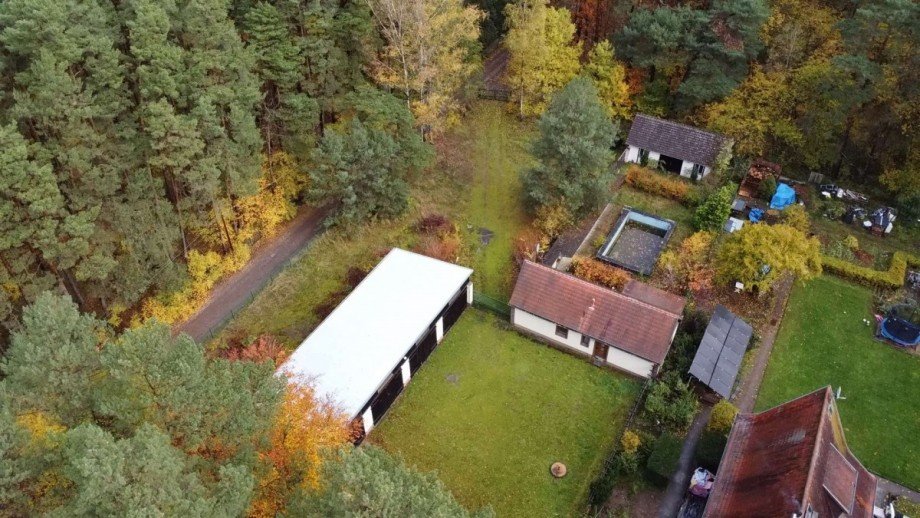 Drohnenbild Einfamilienhaus Borkwalde
