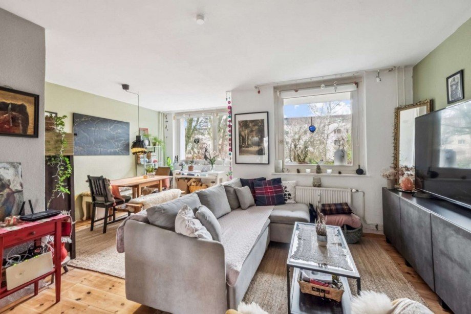 Wohnzimmer Terrassenwohnung Berlin