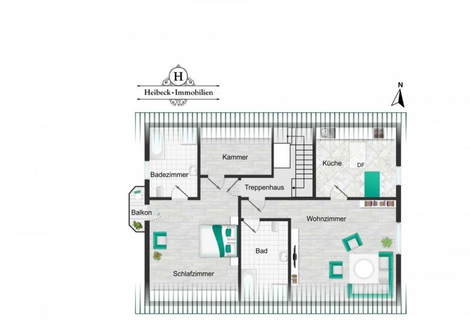Grundriss DG Einfamilienhaus Berlin
