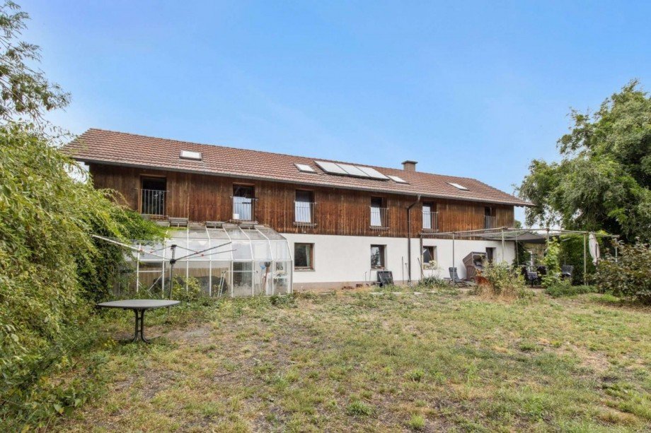 Blick von S�den Zweifamilienhaus Wiesenaue