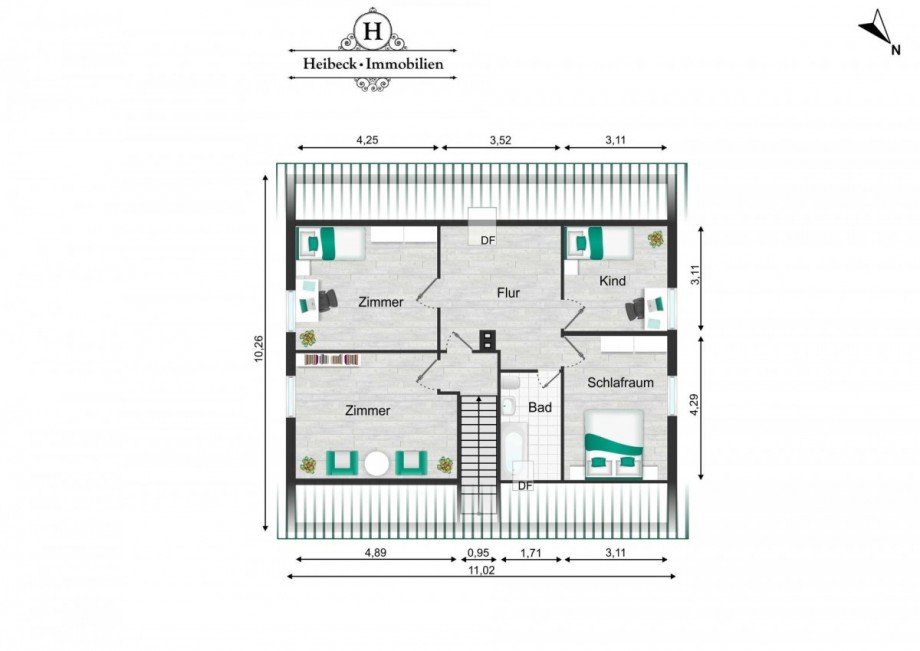 Grundriss DG Einfamilienhaus Berlin