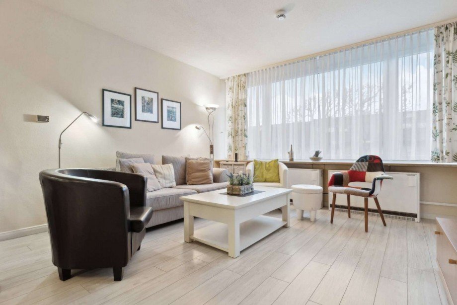 Wohnzimmer Etagenwohnung Sylt
