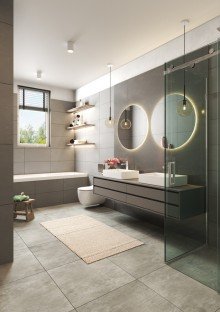 Badezimmer Vorderhaus WE10