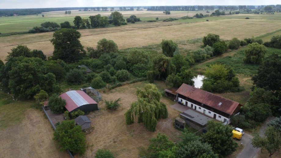 Drohnenbild Zweifamilienhaus Wiesenaue