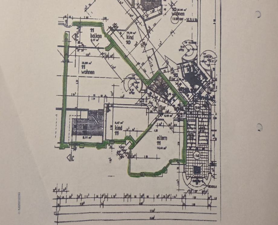 Grundriss Hochparterre Maisonettewohnung Berlin