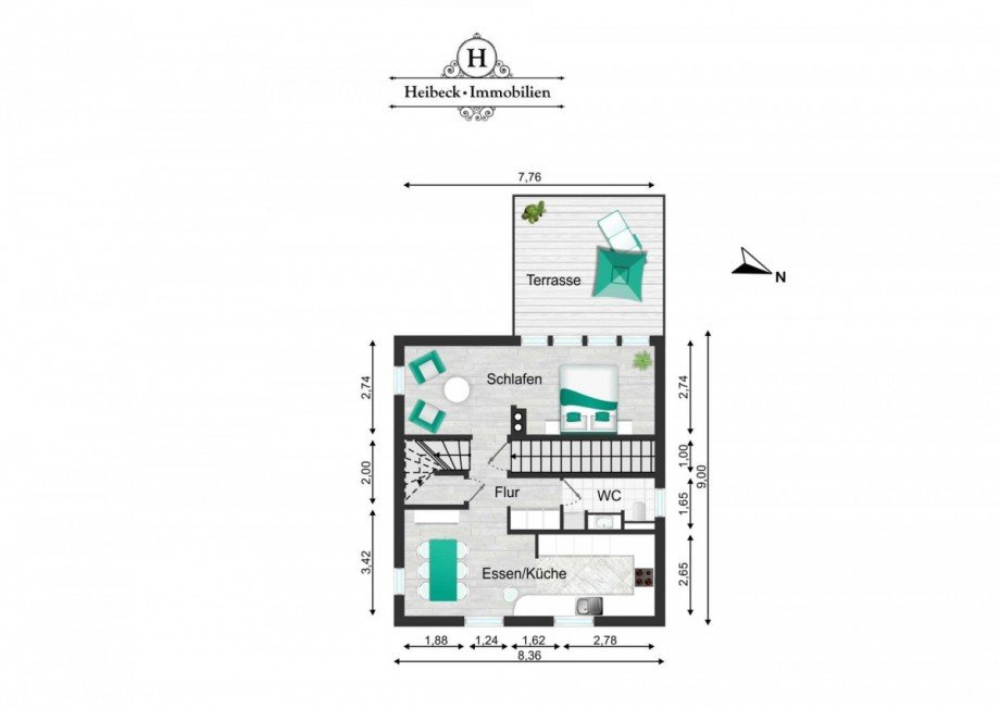 Grundriss OG Zweifamilienhaus Berlin