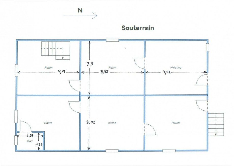 Grundriss Souterrain Einfamilienhaus Berlin