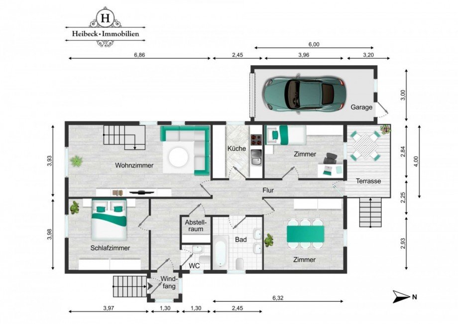 Grundriss EG Einfamilienhaus Berlin