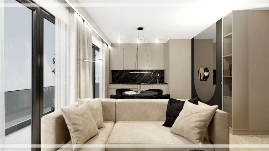 Wohnzimmer Etagenwohnung Kolobrzeg