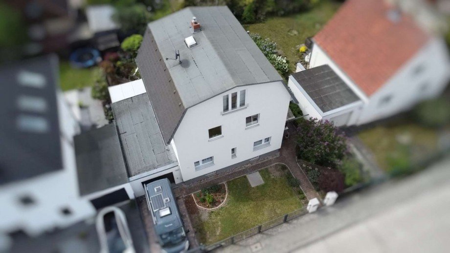 Drohnenbild Zweifamilienhaus Berlin