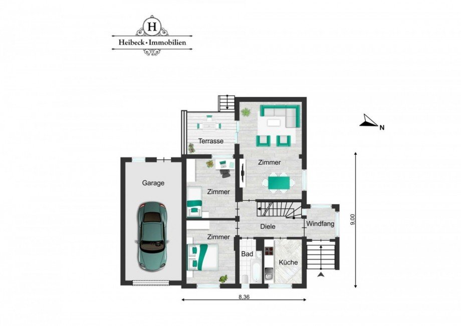 Grundriss EG Zweifamilienhaus Berlin