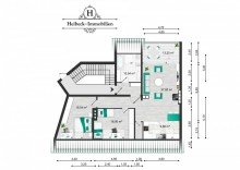 Grundriss Dachgeschoss-Highlight mit 3 Zimmern, Kamin & gro�er Terrasse im Herzen von Steglitz