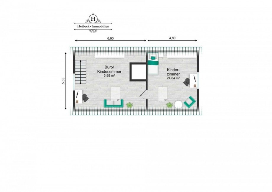 Grundriss DG Einfamilienhaus Nauen