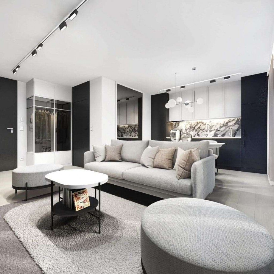 Wohnzimmer Etagenwohnung Kolobrzeg