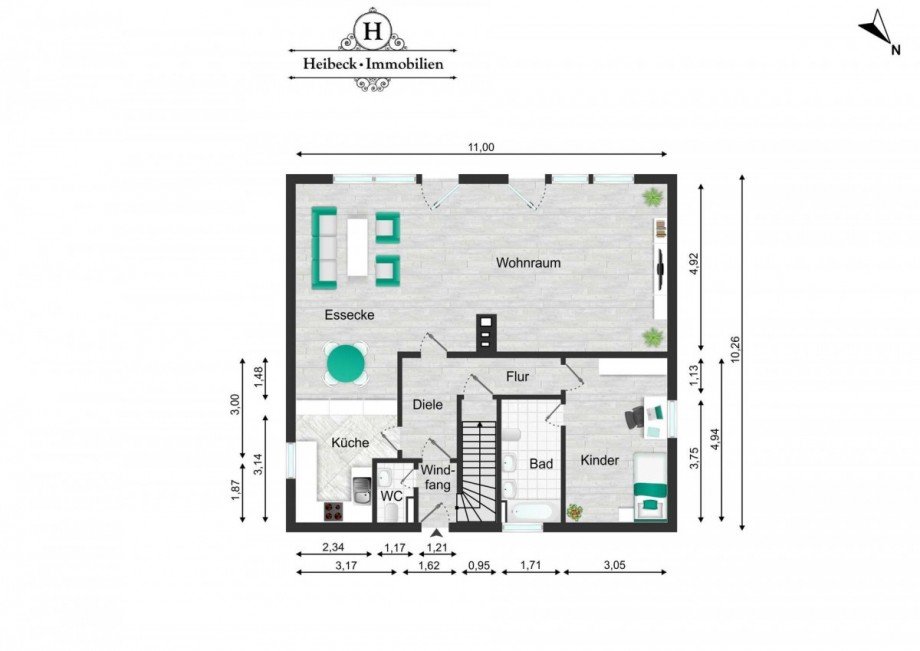 Grundriss EG Einfamilienhaus Berlin