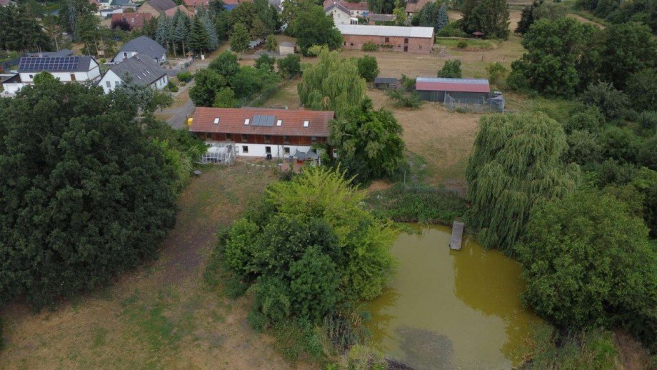 Drohnenbild Zweifamilienhaus Wiesenaue
